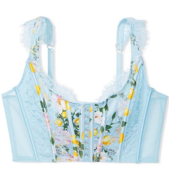New Victoria's Secret Unlined Lace - Up Corset Top Dream Angels Size Small DD - Picture 2 of 14